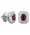 Picca Earrings with Rubies and Diamonds for Woman - 0