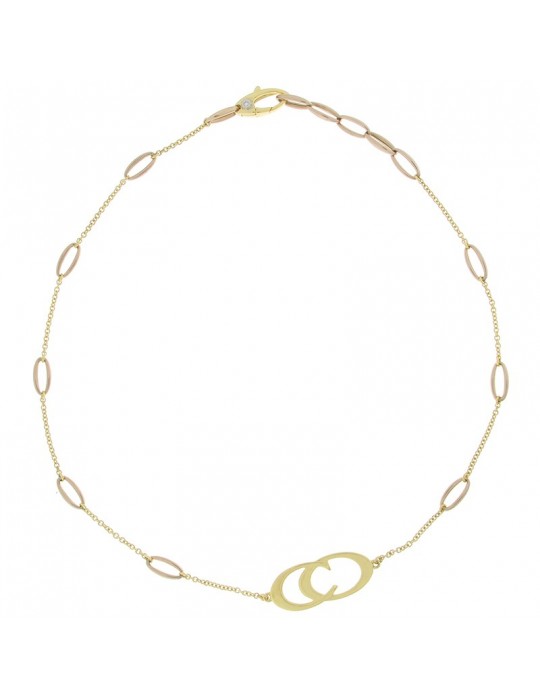 Collana Chimento - Logo - Oro Giallo e Oro Rosa - 39 cm -1G01494ZB4390 Collana Chimento - Logo - Oro Giallo e Oro Rosa - 39 cm -1G01494ZB4390