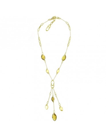 Collana Chimento - Marquise -Oro Giallo -Quarzo Citrino -1G01987ZB1450