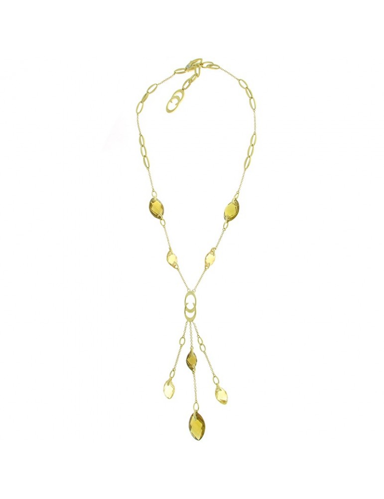 Collana Chimento - Marquise -Oro Giallo -Quarzo Citrino -1G01987ZB1450