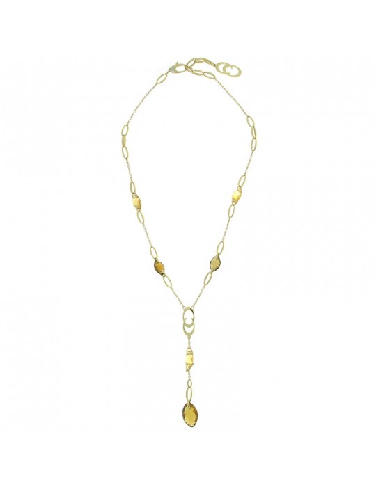 Collana Chimento - Marquise - Oro Giallo - Quarzo - 45cm -1G01988ZB1450