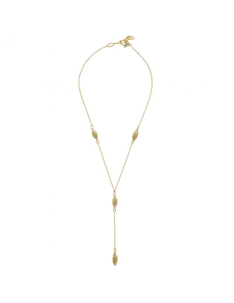 Chimento Woman's Necklace - Verve in Yellow Gold and 18K Rose Gold 45 cm - 0