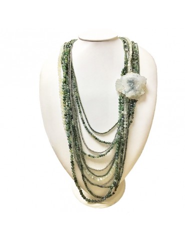 Della Rovere Necklace with Rock Crystal for Women - 0