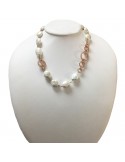 Della Rovere Woman's Necklace - in 925% Rosé Silver and Baroque Pearls 50 cm - 0