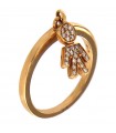 Woman's Crivelli Ring - Child Ring in Rose Gold with Natural Diamonds - 0