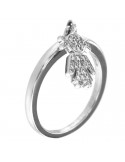 Picca Woman's Ring  - Girl in 18k White Gold with Natural Diamonds - 0