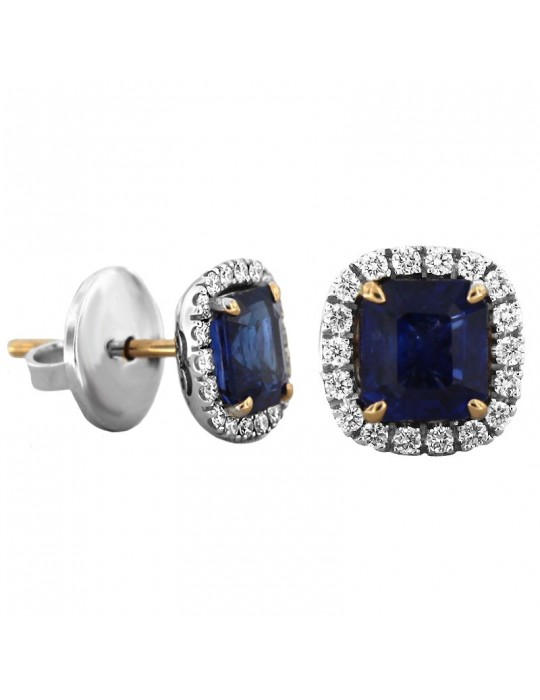 Crivelli Earrings with Sapphires and Diamonds for Woman - 0