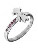 Anello Crivelli Donna - Bimba - Oro Bianco 18 carati - Diamanti Naturali
