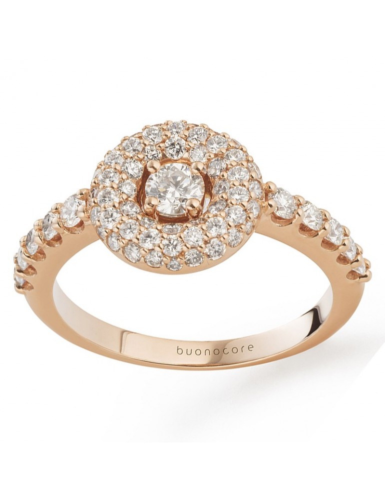 Anello Buonocore -Forever 2.0 - Oro Rosa - Diamanti Naturali -827A01DP