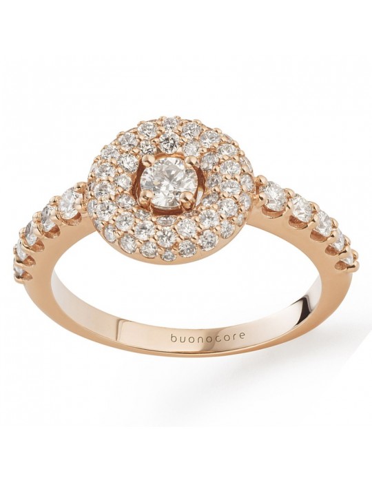 Anello Buonocore -Forever 2.0 - Oro Rosa - Diamanti Naturali -827A01DP