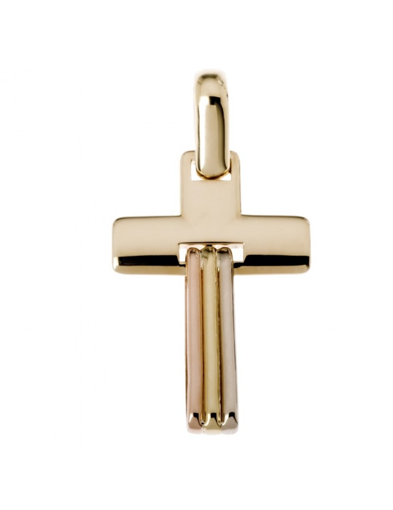 Chimento Rood Pendant - Tradition Gold in 18k Rose Gold Sacred Image - 0