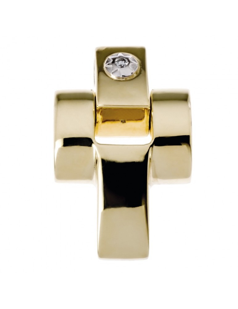 10k Oro Giallo Lucidato & Taglio Diamante Confine Piccolo' X - Foto 3