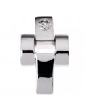 Chimento Rood Pendant - Tradition Gold in 18k White Gold with Natural Diamond - 0