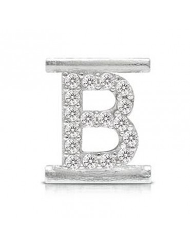 Charm Letter B Component for Eleonora Giordani Bracelet - in Silver 925 - 0