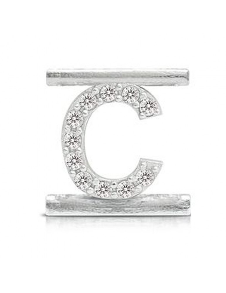 Charm Letter C Component for Eleonora Giordani Bracelet - in Silver 925 - 0
