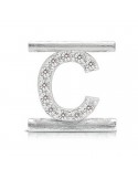 Charm Letter C Component for Eleonora Giordani Bracelet - in Silver 925 - 0