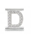Charm Letter D Component for Eleonora Giordani Bracelet - in Silver 925 - 0