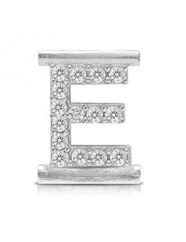 Charm Lettera E - Bracciale Eleonora Giordani - Argento 925% - EG0005
