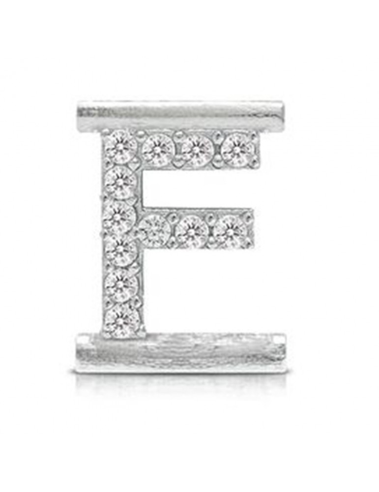 Charm Letter F Component for Eleonora Giordani Bracelet - in Silver 925 - 0