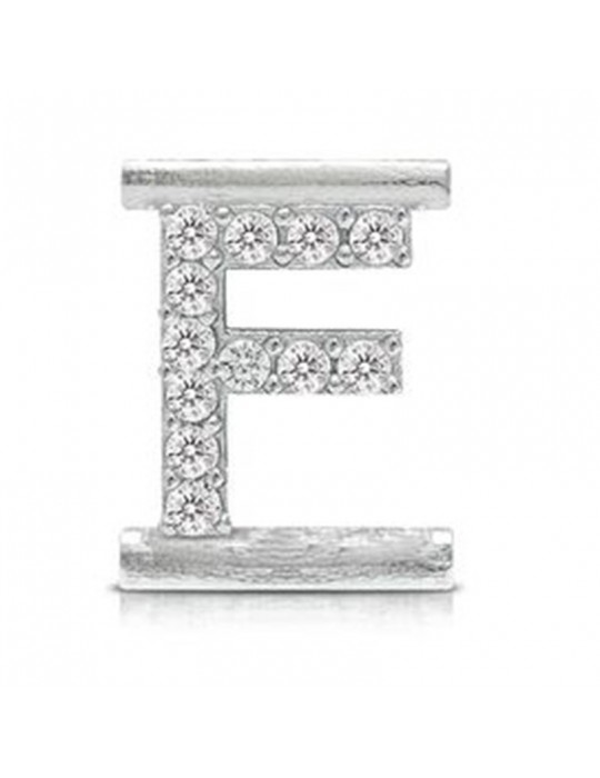 Charm Lettera F - Bracciale Eleonora Giordani - Argento 925% - EG0006