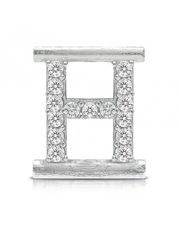 Charm Letter H Component for Eleonora Giordani Bracelet - in Silver 925 - 0