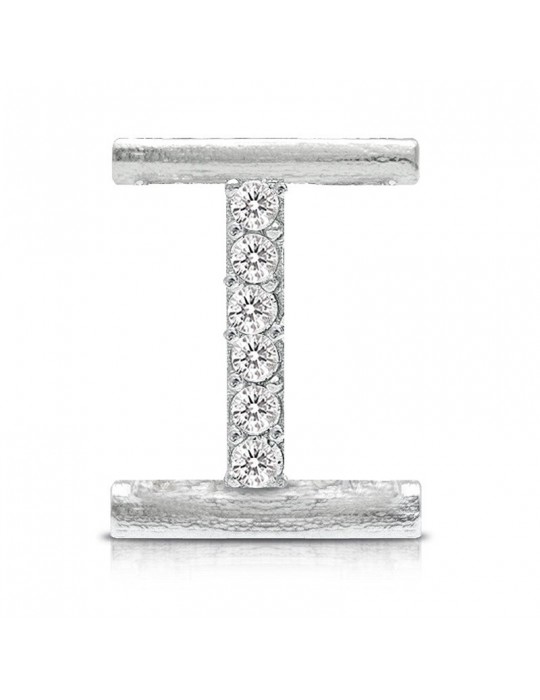 Charm Letter I Component for Eleonora Giordani Bracelet - in Silver 925 - 0