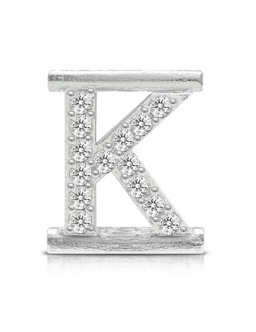 Charm Letter K Component for Eleonora Giordani Bracelet - in Silver 925 - 0