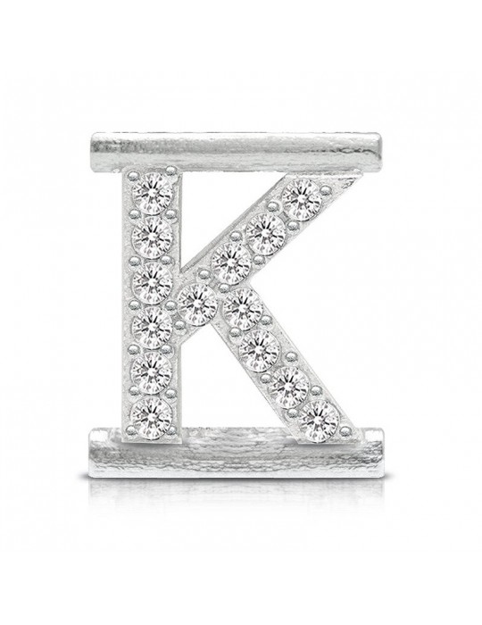 Charm Letter K Component for Eleonora Giordani Bracelet - in Silver 925 - 0
