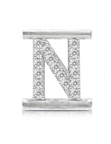 Charm Letter N Component for Eleonora Giordani Bracelet - in Silver 925 - 0