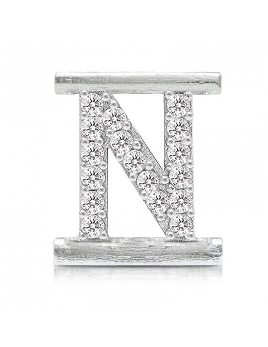 Charm Lettera N - Bracciale - Eleonora Giordani - Argento 925% -EG0014