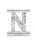 Charm Letter N Component for Eleonora Giordani Bracelet - in Silver 925 - 0