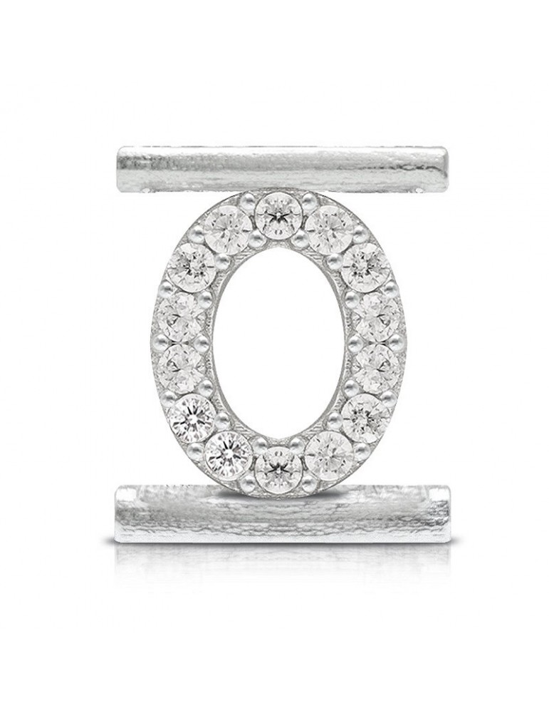 Charm Letter O Component for Eleonora Giordani Bracelet - in Silver 925 - 0