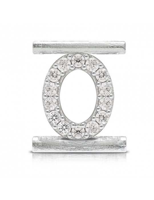 Charm Letter O Component for Eleonora Giordani Bracelet - in Silver 925 - 0