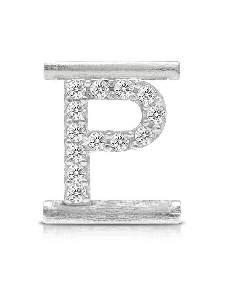 Charm Letter P Component for Eleonora Giordani Bracelet - in Silver 925 - 0