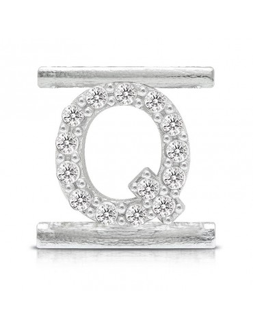 Charm Letter Q Component for Eleonora Giordani Bracelet - in Silver 925 - 0