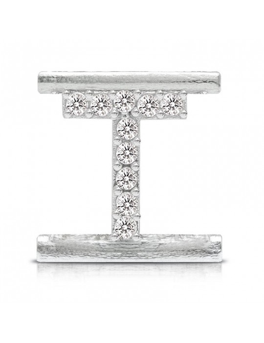 Charm Letter T Component for Eleonora Giordani Bracelet - in Silver 925 - 0