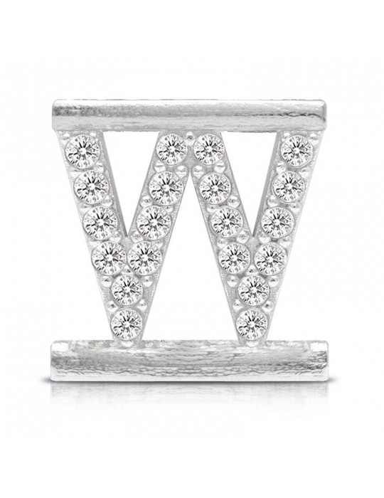Charm Lettera W - Bracciale - Eleonora Giordani - Argento 925% - EG002