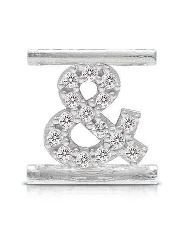 Charm Simbolo & - Bracciale - Eleonora Giordani - Argento 925% -EG0027