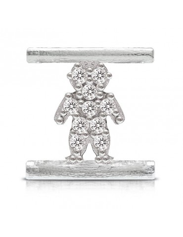 Charm Child Symbol Component for Eleonora Giordani Bracelet - in Silver 925 - 0
