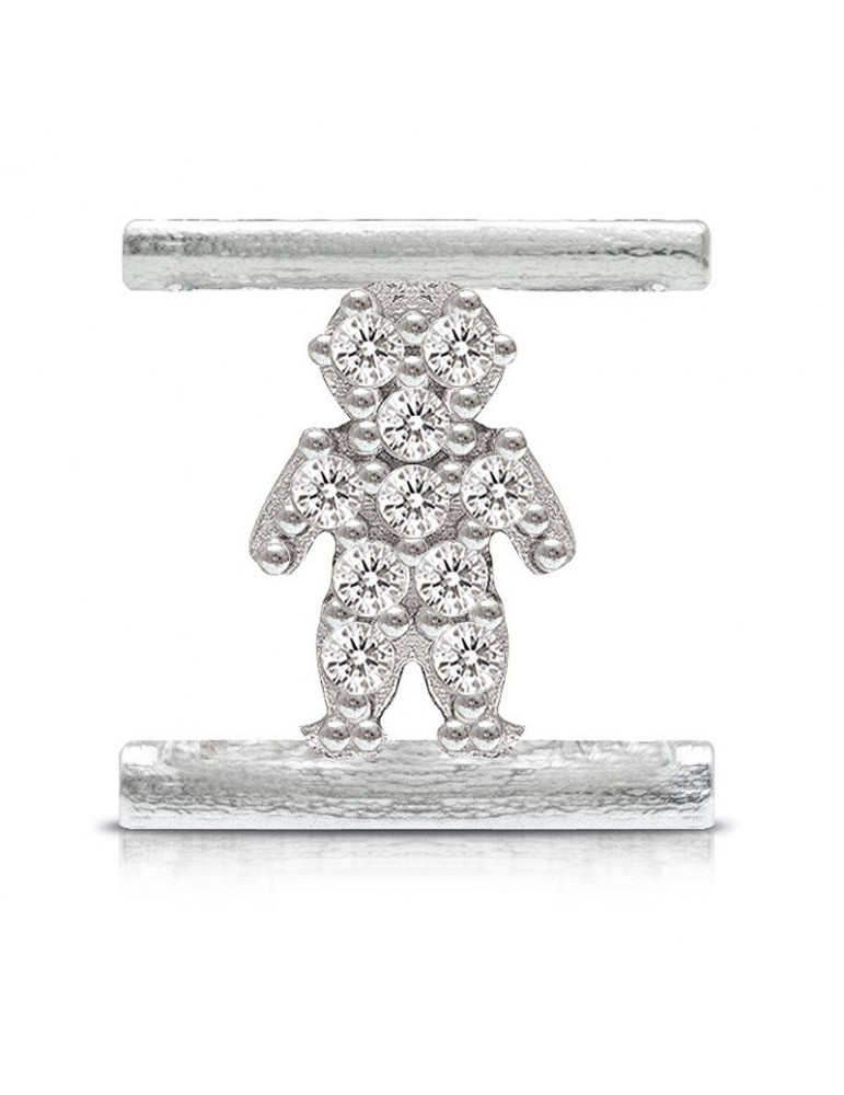 Charm Child Symbol Component for Eleonora Giordani Bracelet - in Silver 925 - 0