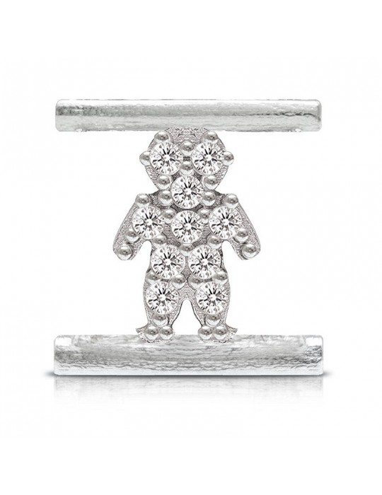 Charm Child Symbol Component for Eleonora Giordani Bracelet - in Silver 925 - 0