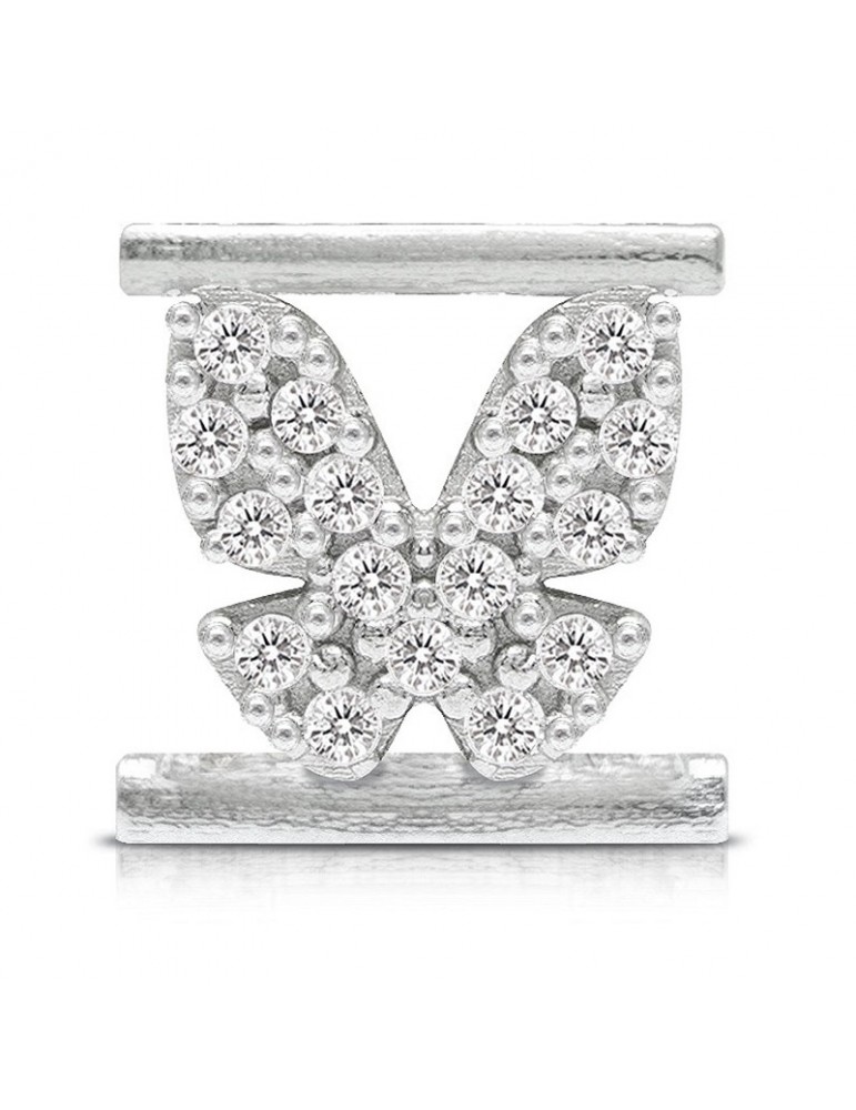 Charm Butterfly Symbol Component for Eleonora Giordani Bracelet - in Silver 925 - 0