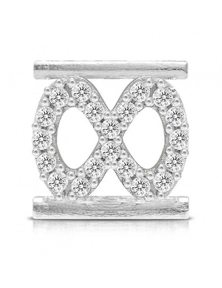 Charm Infinity Symbol Component for Eleonora Giordani Bracelet - in Silver 925 - 0