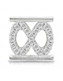 Charm Infinity Symbol Component for Eleonora Giordani Bracelet - in Silver 925 - 0