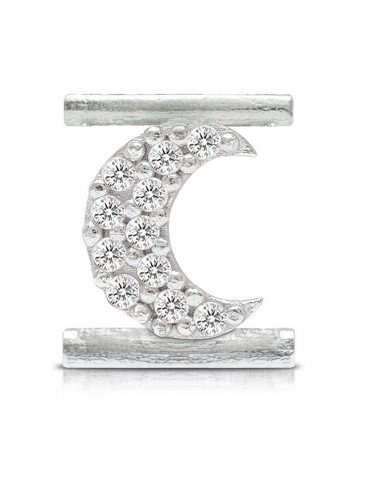 Charm Moon Symbol Component for Eleonora Giordani Bracelet - in Silver 925 - 0