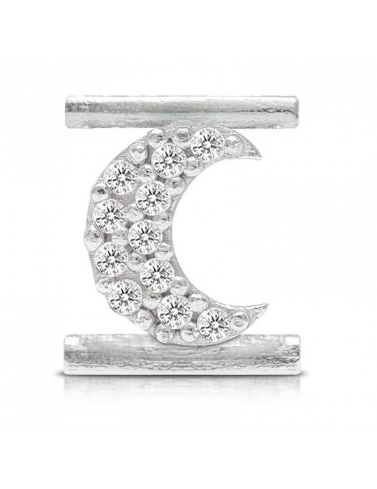 Charm Moon Symbol Component for Eleonora Giordani Bracelet - in Silver 925 - 0