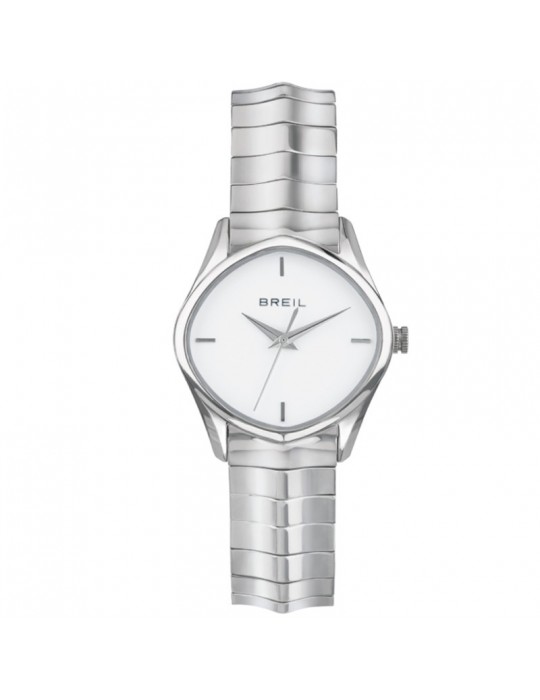 Breil Woman's Watch - Sinuous Watches 32mm Only Time Silver White - 0 Breil Woman's Watch - Sinuous Watches 32mm Only Time Silver White - 0