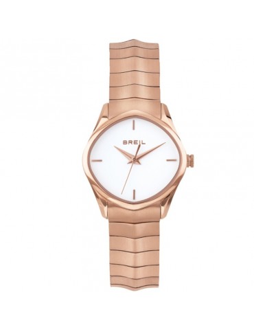 Breil Woman's Watch - Sinuous Watches 32mm Only Time Rose Gold White - 0