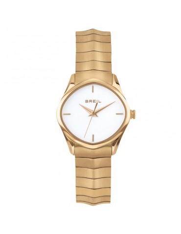 Breil Woman's Watch - Sinuous Watches 32mm Solo Tempo Gold White - 0
