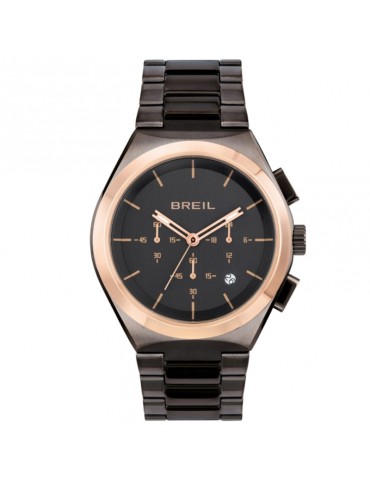 Orologio Breil Uomo - Bend 43mm - Cronografo Gun - Rose Gold - TW1907